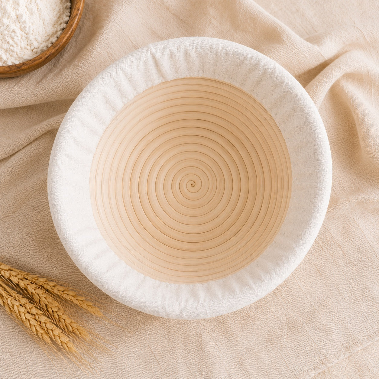 Bienenkraft Brot-Gärkörbchen aus Rattan