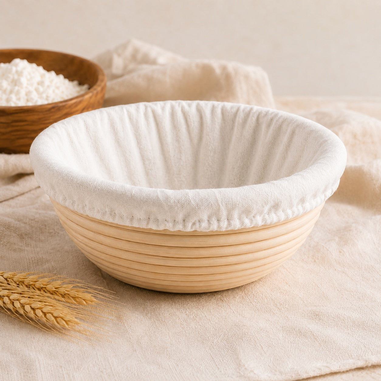 Bienenkraft Brot-Gärkörbchen aus Rattan